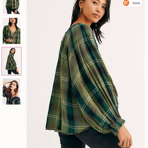 XS Cloudbreaker Plaid Tunic - Picture 4 of 7